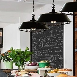 Lampada a sospensione vintage in metallo 1 luce E26/E27