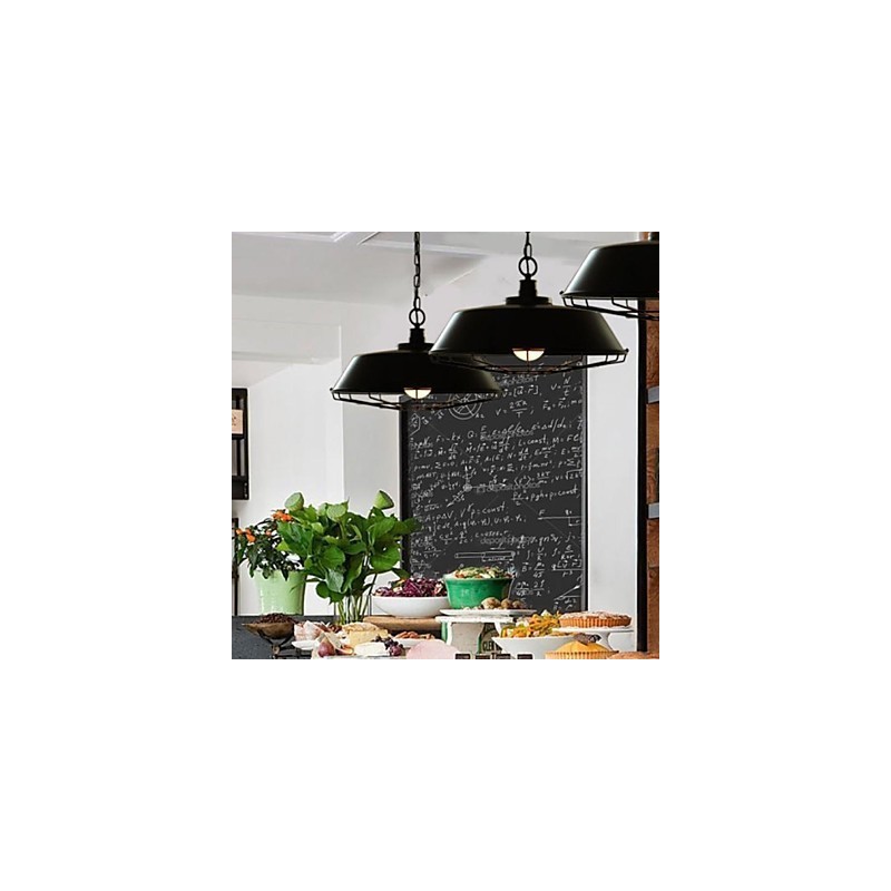 Lampada a sospensione vintage in metallo 1 luce E26/E27