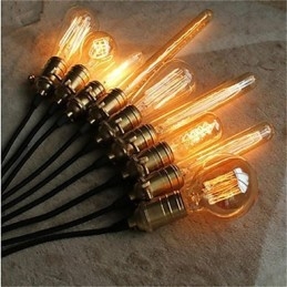 Lampadario a sospensione retrò americano in rame singolo