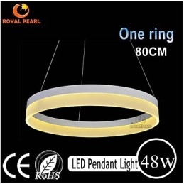 Lampada a sospensione LED rotonda in acrilico 800 mm 48 W