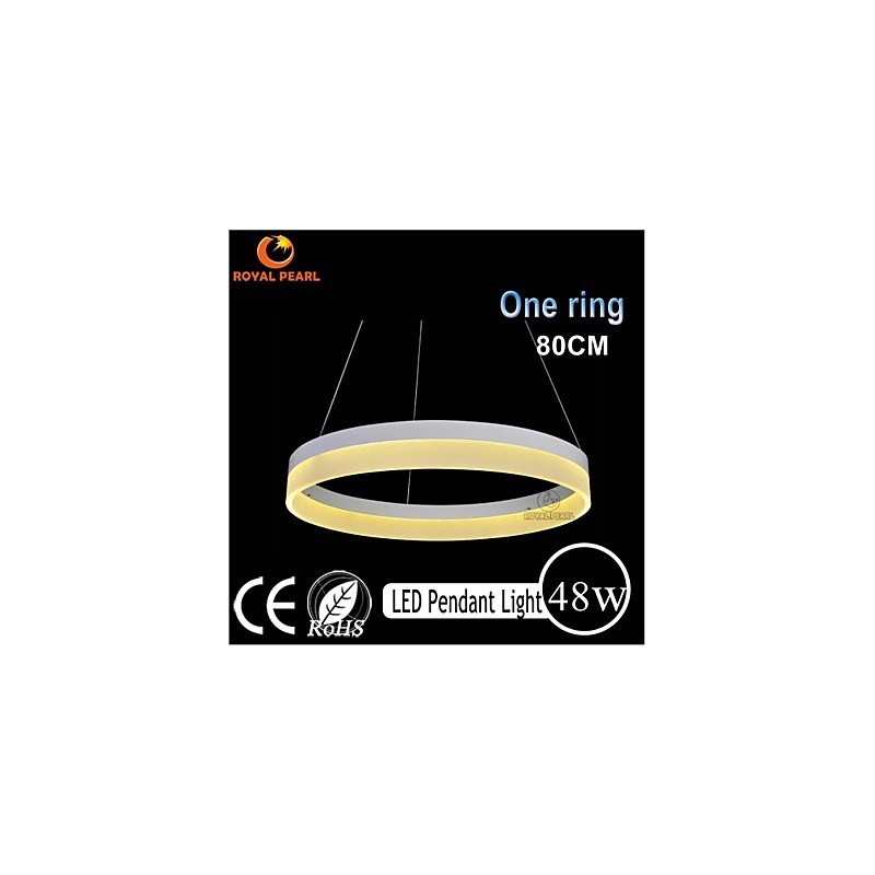Lampada a sospensione LED rotonda in acrilico 800 mm 48 W