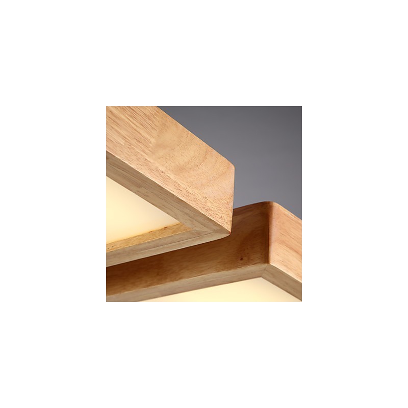 Lampada a sospensione Mini stile country moderno in legno e bambù, 75 cm