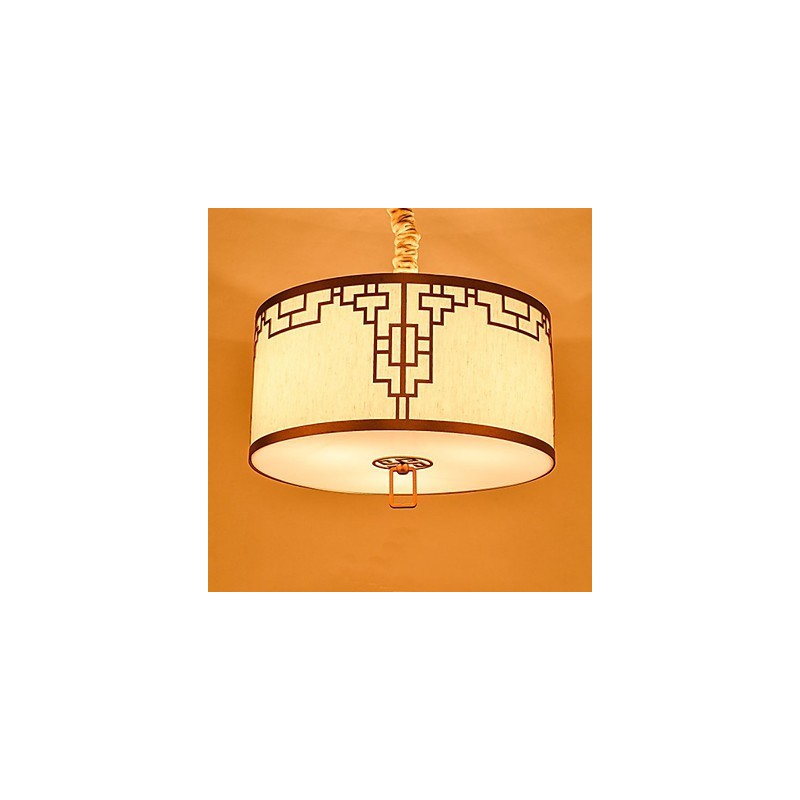 Lampada a sospensione stile cinese moderno, dorata, 1 luce