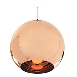 Lampada a sospensione in vetro sfera nordica retrò galvanica