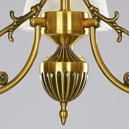 Lampada a sospensione moderna e contemporanea bianco puro con 6 luci E12/E14