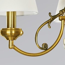 Lampada a sospensione moderna e contemporanea bianco puro con 6 luci E12/E14