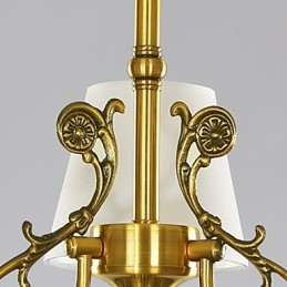 Lampada a sospensione moderna e contemporanea bianco puro con 6 luci E12/E14