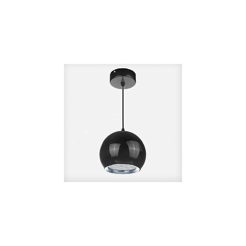 Lampada a sospensione LED in metallo con globo dipinto, regolabile