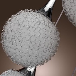 Lampada a sospensione globo moderna in metallo elettroplaccato