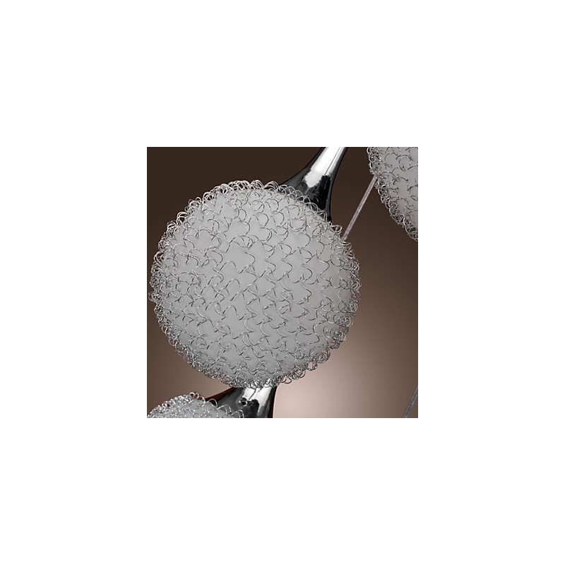 Lampada a sospensione globo moderna in metallo elettroplaccato