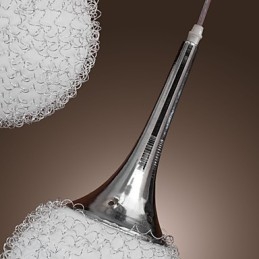 Lampada a sospensione globo moderna in metallo elettroplaccato