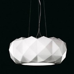 Lampada a sospensione moderna in metallo elettroplaccato e vetro 50 cm