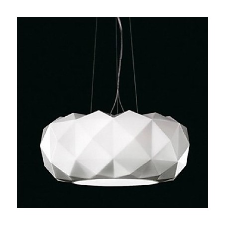 Lampada a sospensione moderna in metallo elettroplaccato e vetro 50 cm