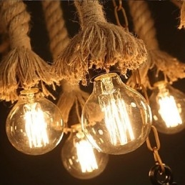 Lampada a sospensione vintage mini in plastica marrone con decorazione in tessuto nero