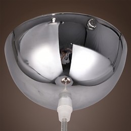 Lampada a sospensione globo moderna in metallo elettroplaccato 60