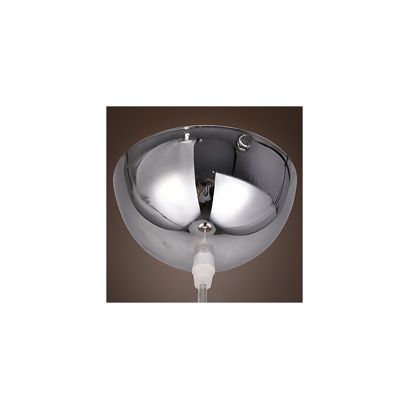 Lampada a sospensione globo moderna in metallo elettroplaccato 60