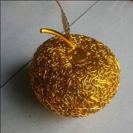 Lampadario a sospensione in alluminio intrecciato a 7 luci a forma di mela multicolore