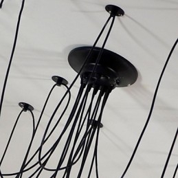 Lampadario a sospensione vintage Edison multiplo regolabile in metallo