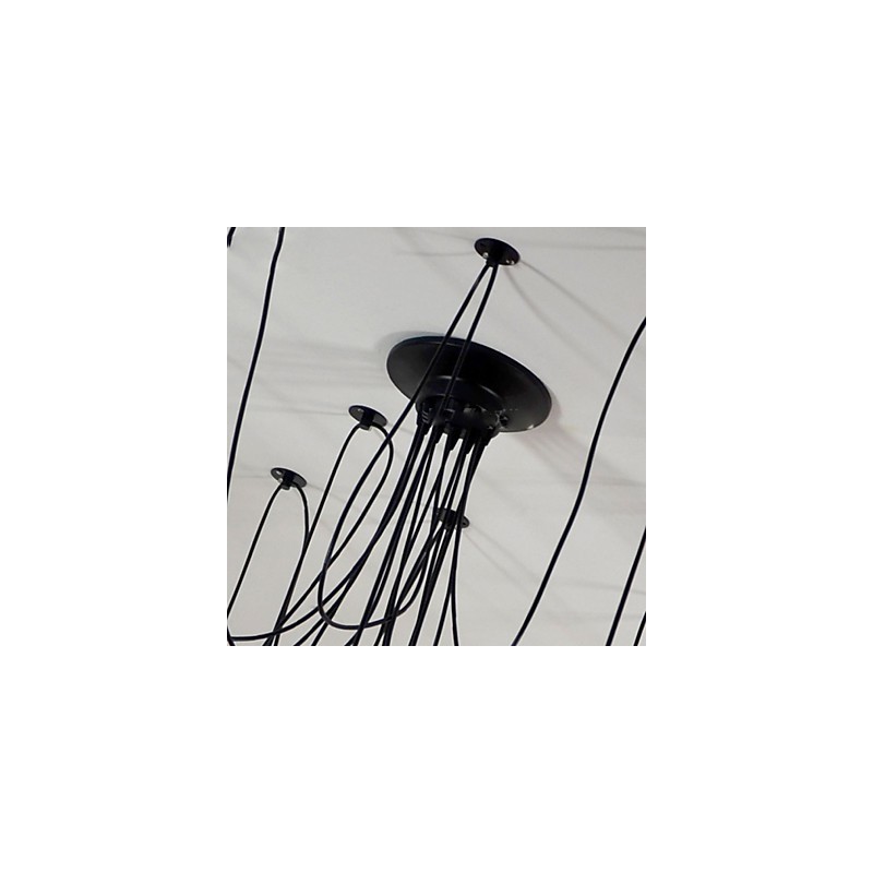 Lampadario a sospensione vintage Edison multiplo regolabile in metallo