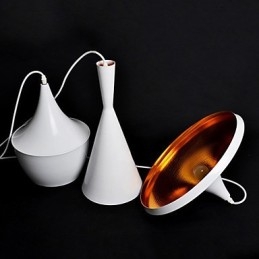 Lampada a sospensione mini in metallo verniciato 3 luci E26/E27