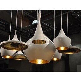 Lampada a sospensione mini in metallo verniciato 3 luci E26/E27
