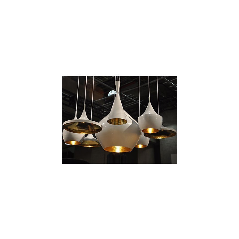 Lampada a sospensione mini in metallo verniciato 3 luci E26/E27