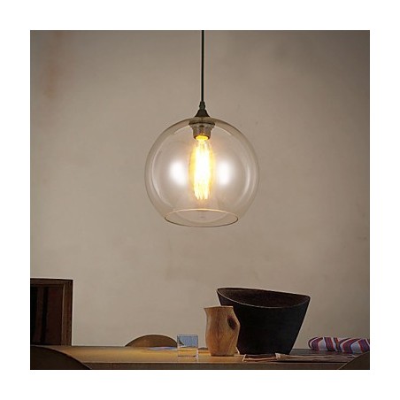 Lampada a sospensione singola con sfera in vetro stile nordico creativo