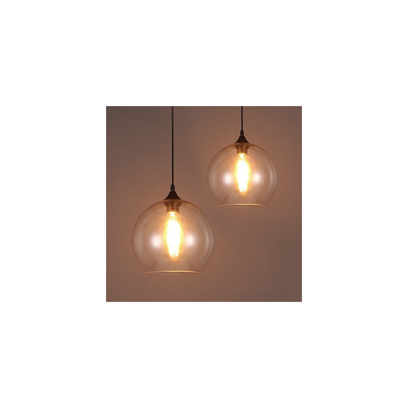 Lampada a sospensione singola con sfera in vetro stile nordico creativo