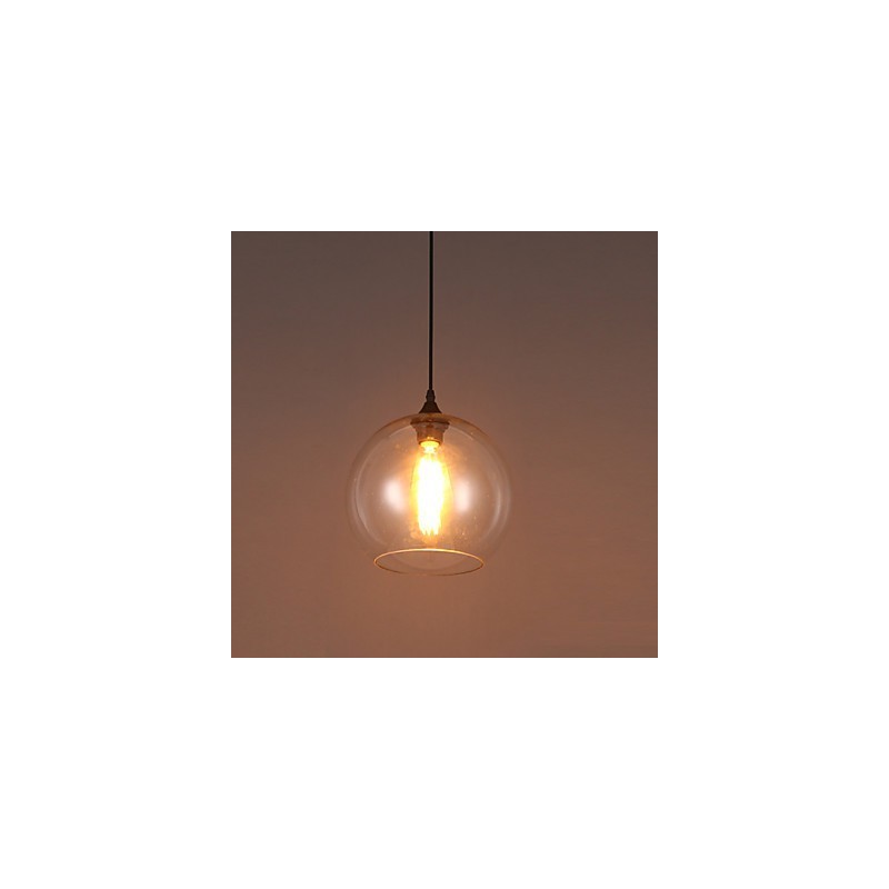 Lampada a sospensione singola con sfera in vetro stile nordico creativo