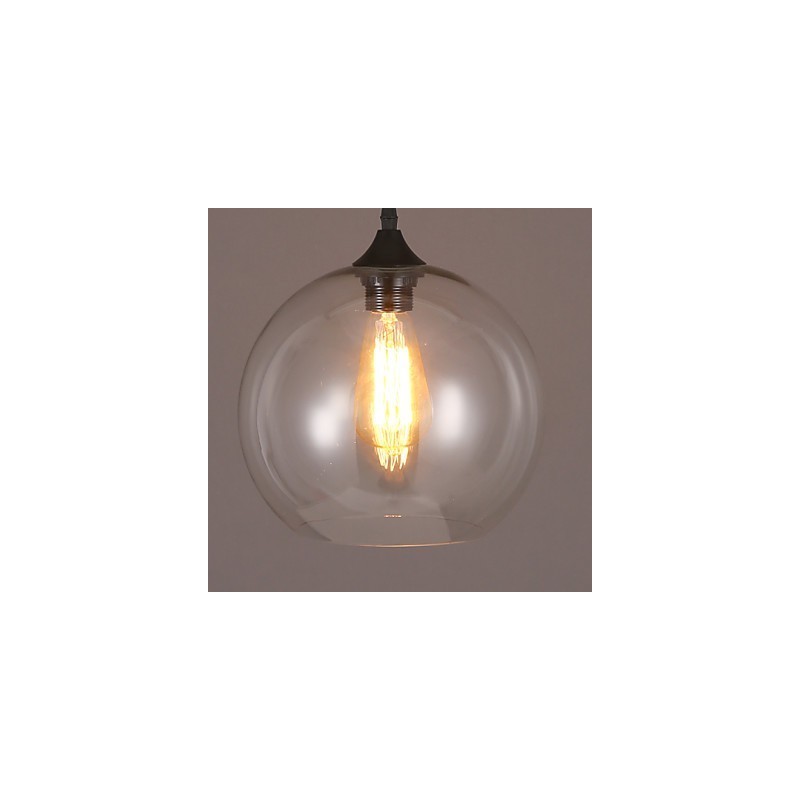 Lampada a sospensione singola con sfera in vetro stile nordico creativo