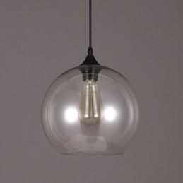 Lampada a sospensione singola con sfera in vetro stile nordico creativo