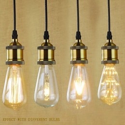Lampada a sospensione vintage retrò country in metallo