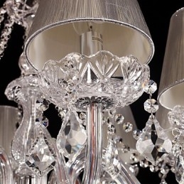 Lampadario in cristallo moderno per soggiorno 8 luci