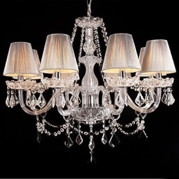 Lampadario in cristallo moderno per soggiorno 8 luci