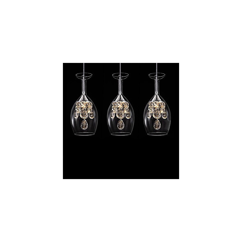 Lampadario a sospensione moderno contemporaneo in metallo argento con 4 LED integrati