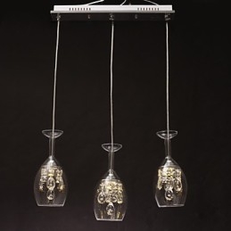 Lampadario a sospensione moderno contemporaneo in metallo argento con 4 LED integrati