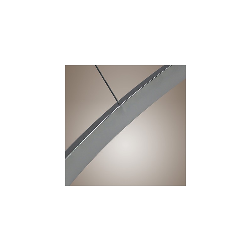 Lampada a sospensione LED Living Ring moderna argento 60 cm