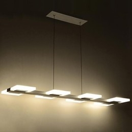 Lampada a sospensione moderna contemporanea mini dipinta con 8 luci LED