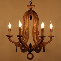 Lampadario mini retrò vintage in metallo dipinto