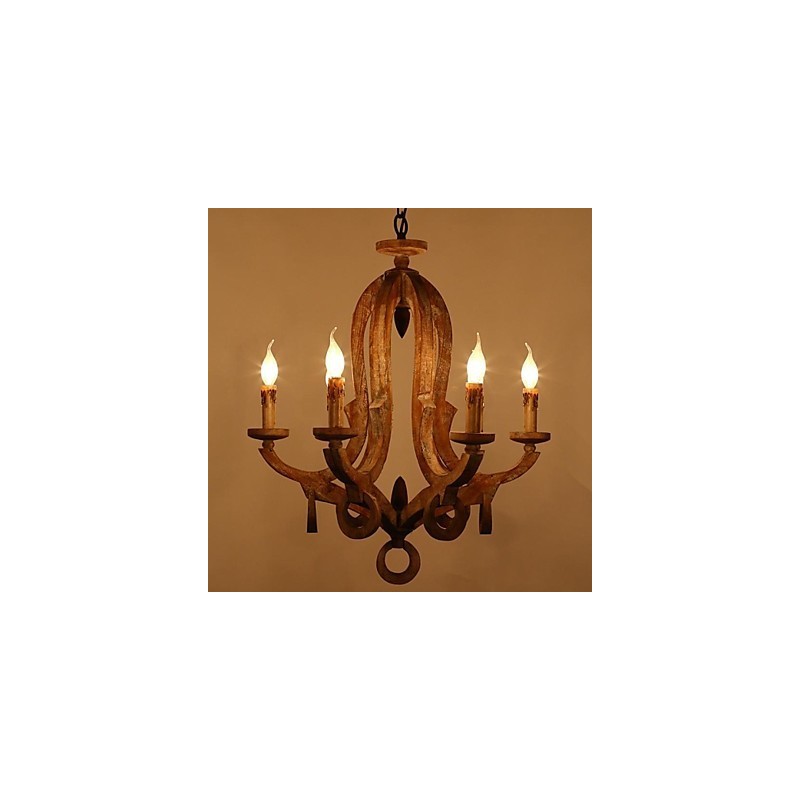 Lampadario mini retrò vintage in metallo dipinto