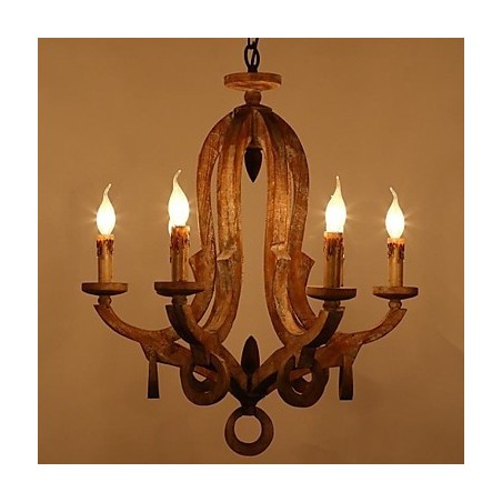 Lampadario mini retrò vintage in metallo dipinto
