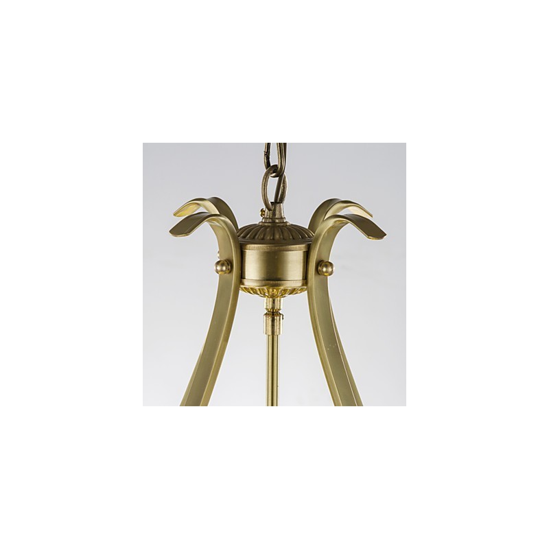 Lampada a sospensione in rame con design decorativo, 7 luci