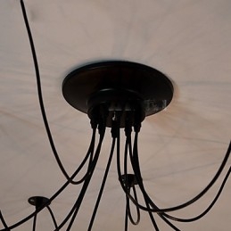 Lampadario a sospensione vintage Edison regolabile 10 luci E26/E27 in metallo