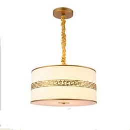 Lampada a sospensione cinese moderna dorata, 1 livello, E26/E27