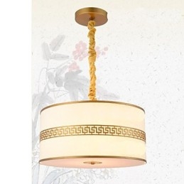 Lampada a sospensione cinese moderna dorata, 1 livello, E26/E27