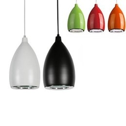 Lampada a sospensione globo in metallo dipinto, regolabile, 24,5 cm