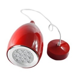 Lampada a sospensione globo in metallo dipinto, regolabile, 24,5 cm
