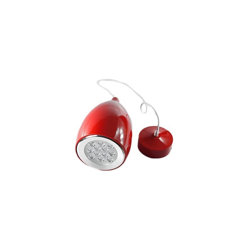 Lampada a sospensione globo in metallo dipinto, regolabile, 24,5 cm