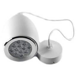 Lampada a sospensione globo in metallo dipinto, regolabile, 24,5 cm