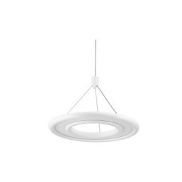 Lampada a sospensione LED integrato 16 W in metallo bianco, regolabile 120 cm